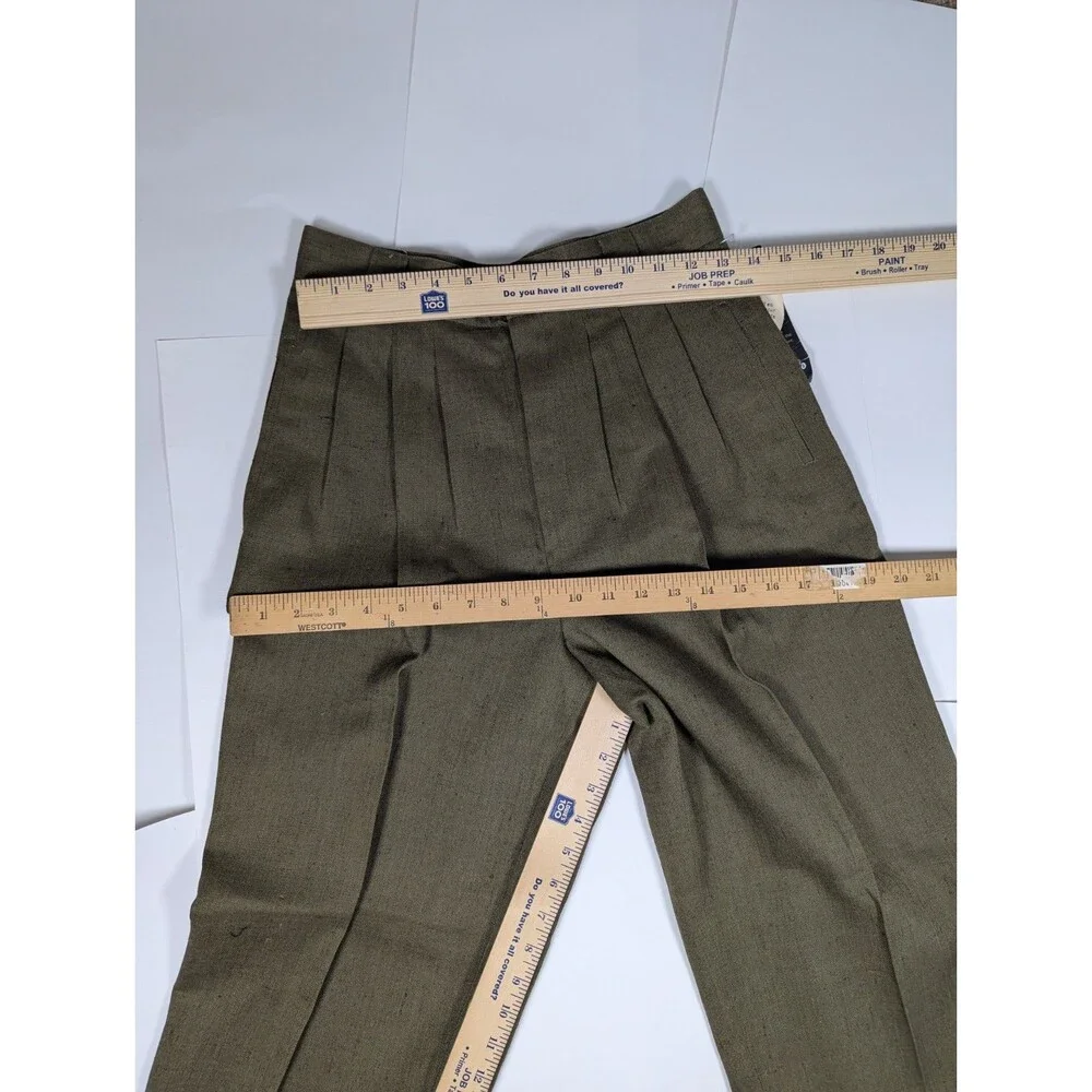 Giorgio Sant'Angelo VTG Dress Pants Woman's Size 10  Pleated Loose Green